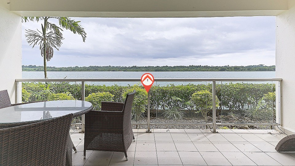 Lagoon-front Apartment